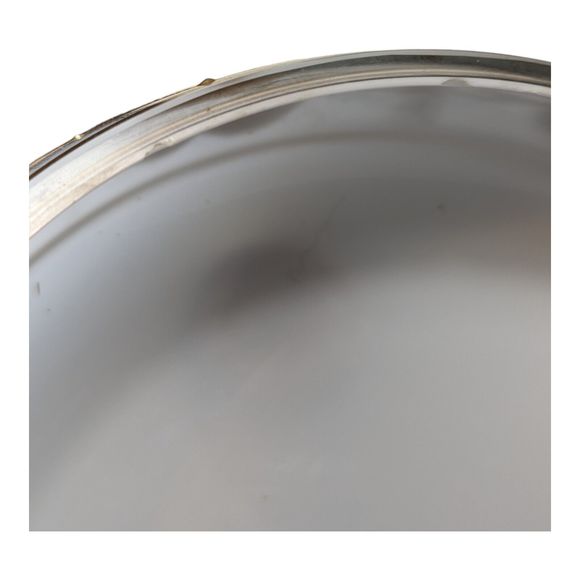 VTG Bohemian Czech Opaline Glass Bowl with Gold Motif Smoke Bowl/Candy Bowl READ - Picture 4 of 16